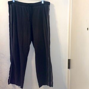 -Champion Black/White  Stripe Relaxed Joggers-PM AS IS